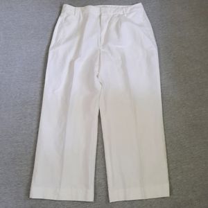 J. Crew Factory wide leg crop cropped linen blend pants white 10